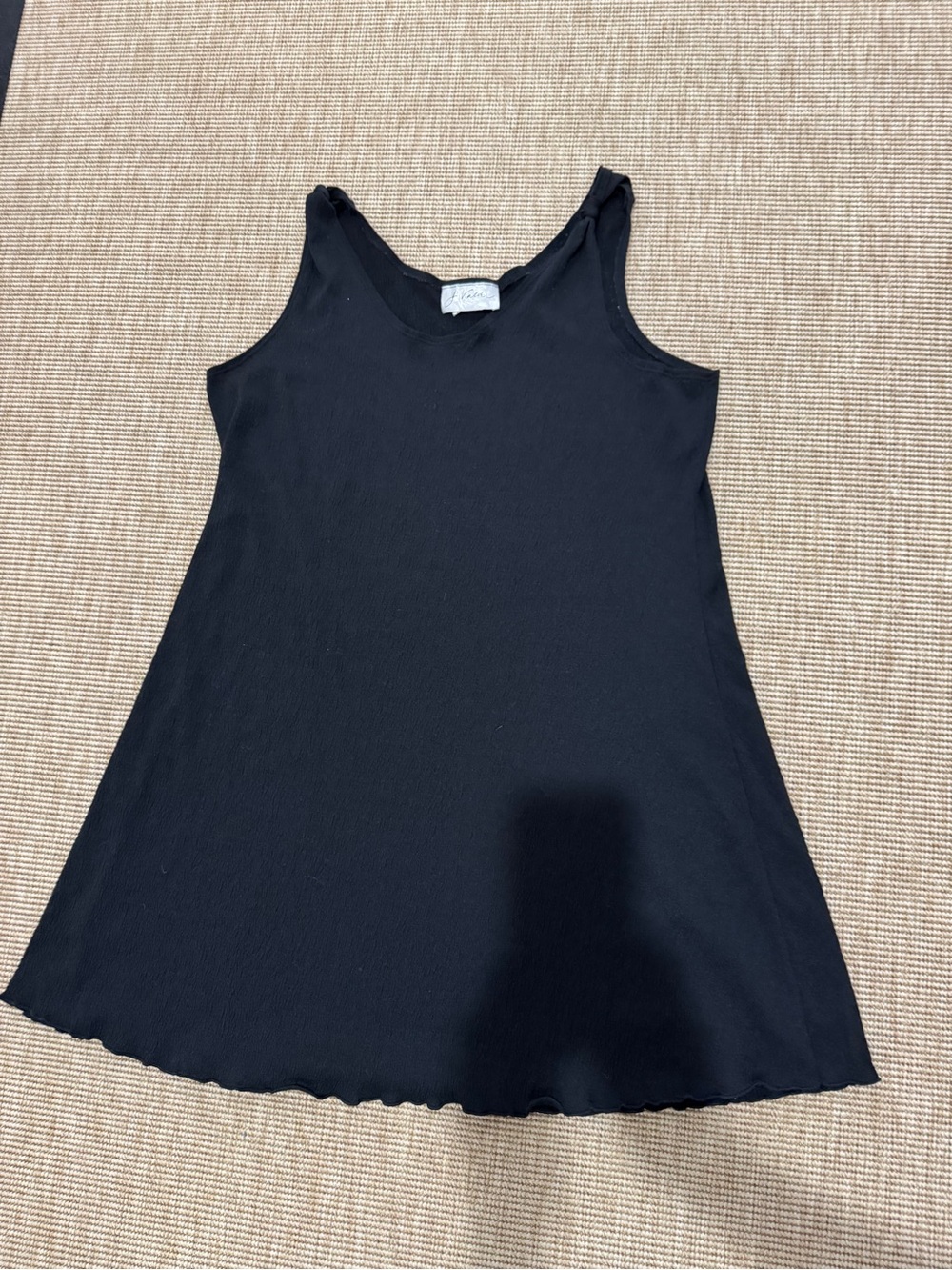 NWOT Black Women's Swim Coverup Tank Dress